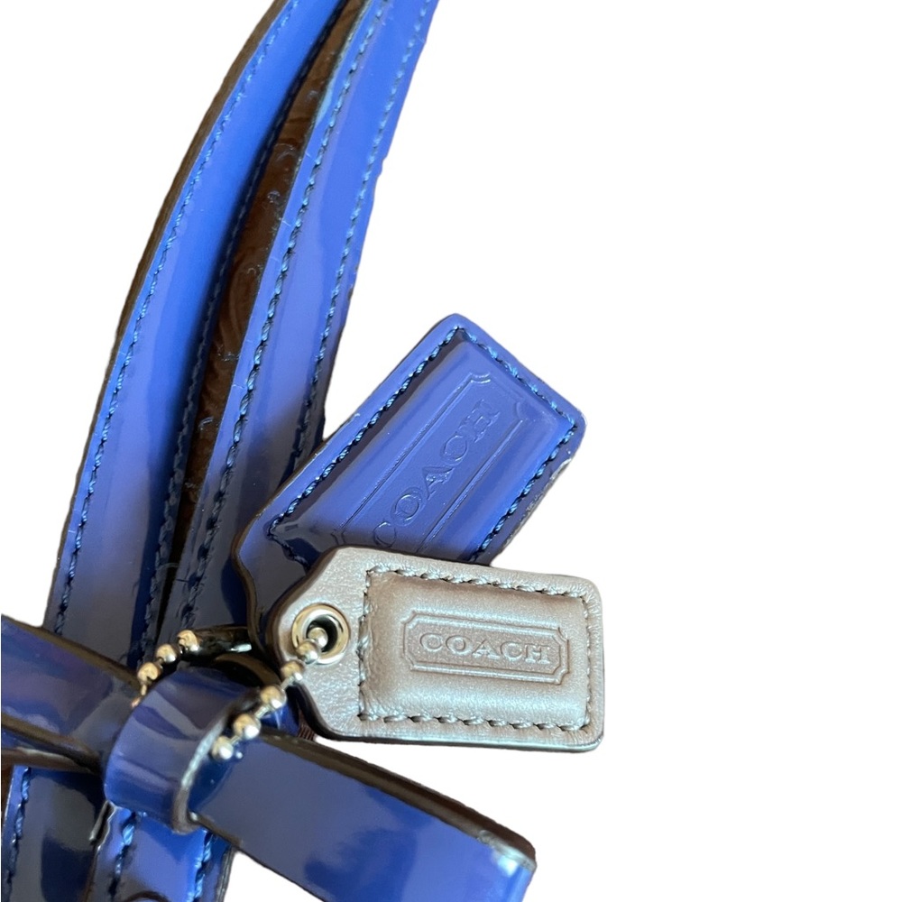 Coach Blue Poppy Tote - Picture 3 of 5
